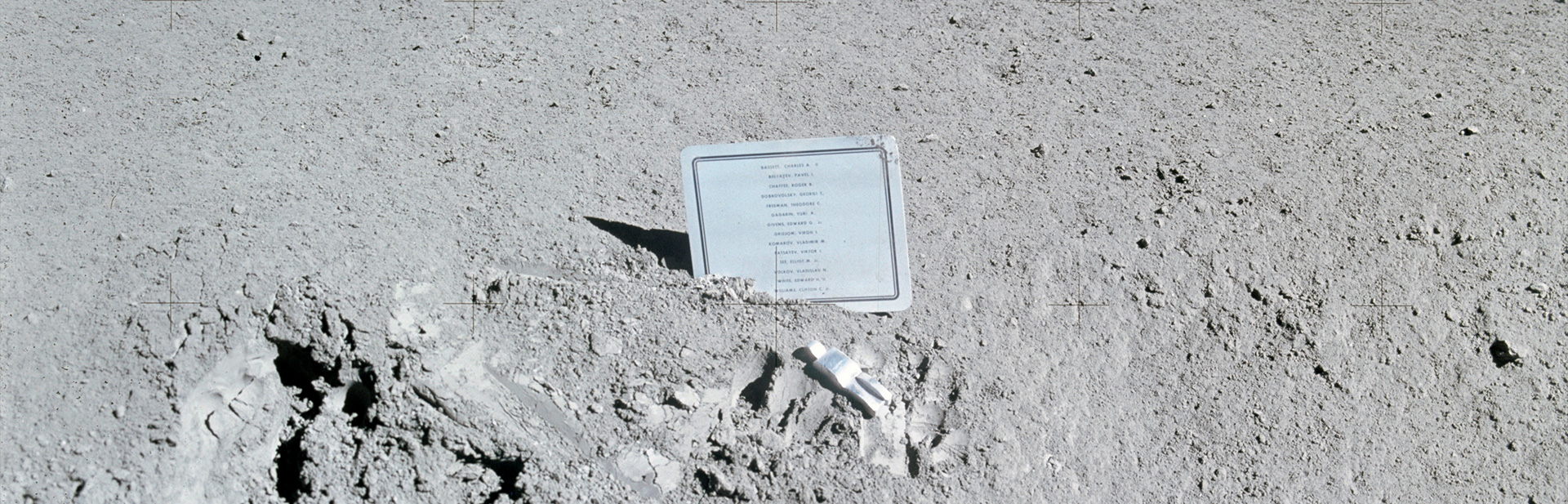 The Fallen Astronaut, a small human shaped figurine designed by Belgian artist Paul Van Hoeydonk
