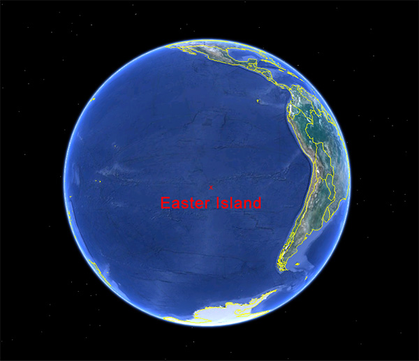 Easter Island - google map